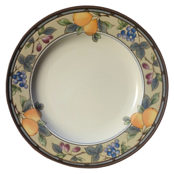 1 Vtg 90s Mikasa GARDEN HARVEST Intaglio #CAC29 Salad Dessert Plate Oven Proof - Picture 1 of 3